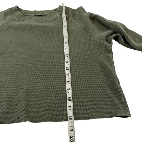 Brandy Melville John Gault Army Green Thermal Long Sleeve‎ Top, OS - Picture 6 of 8